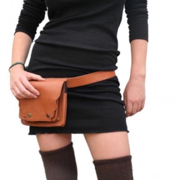 happy cow leather hip bag